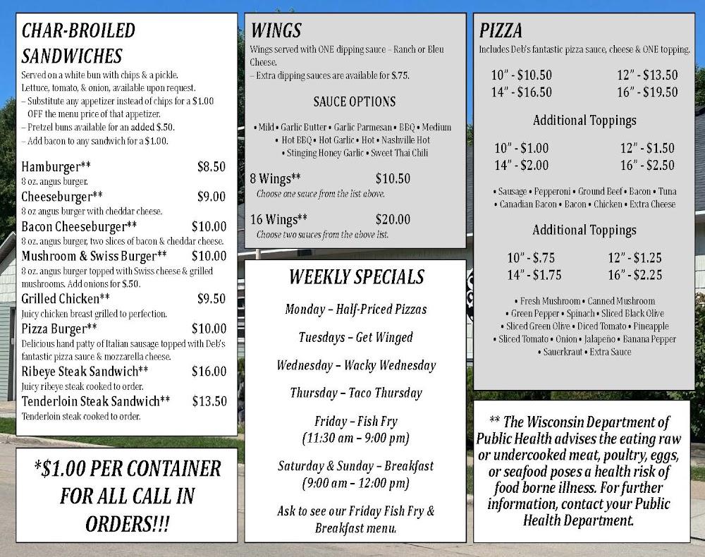 Deb's Spare Time Bar & Grill Combo Basket (Pick 3 Apps + FF)